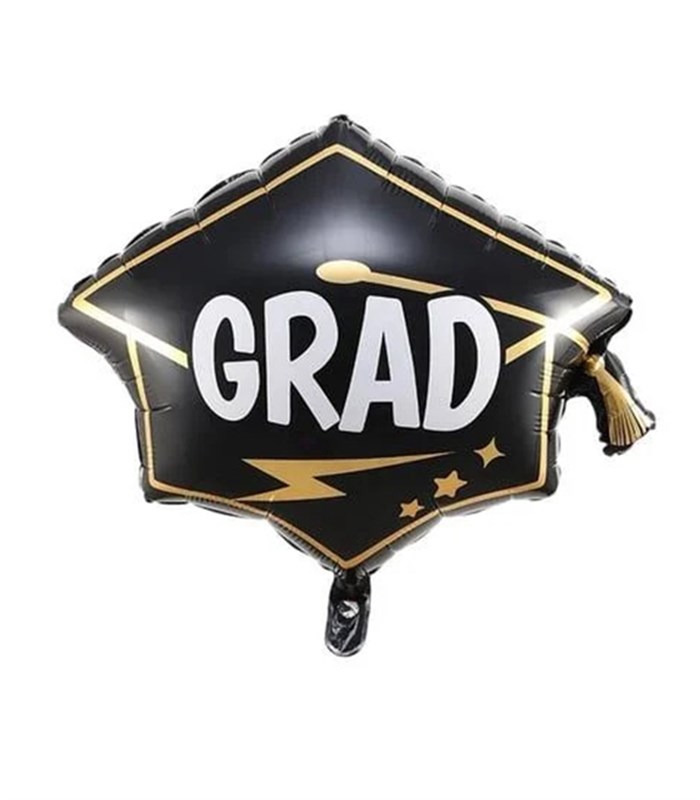 Mezuniyet Grad Uçan Siyah Tebrik Kutlama Balon