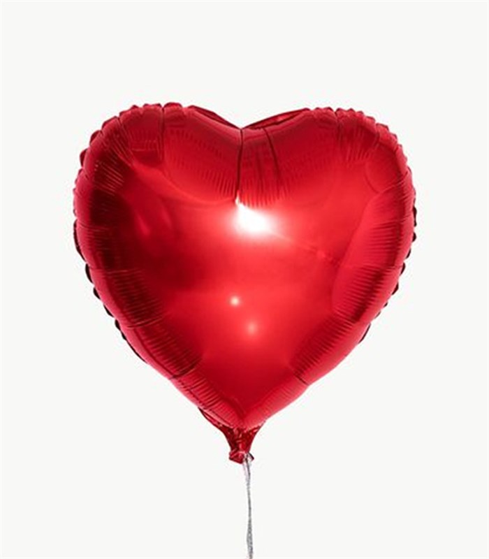 Kırmızı Uçan Kalp Balon 45 cm