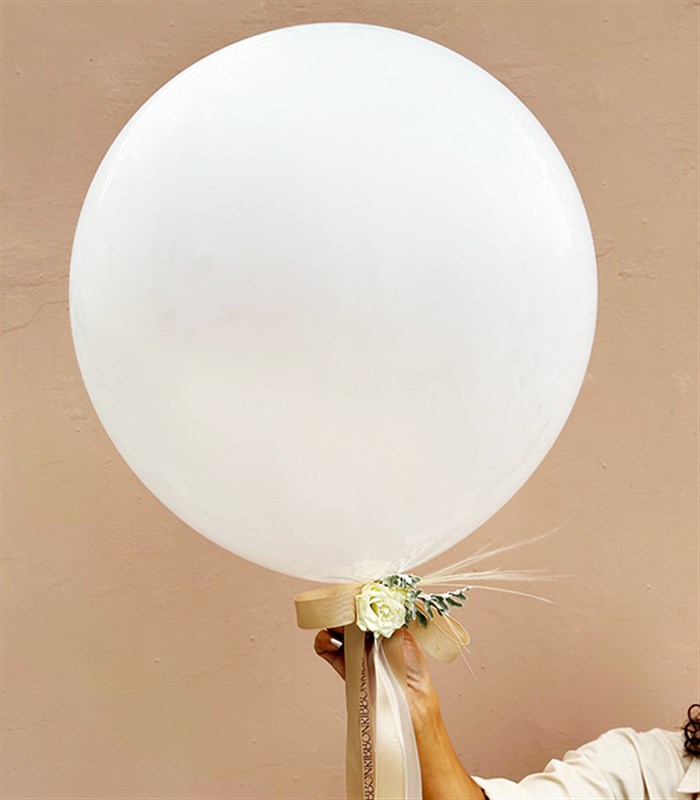 Uzun Kurdeleli Süslenmiş Uçan Balon 60 cm