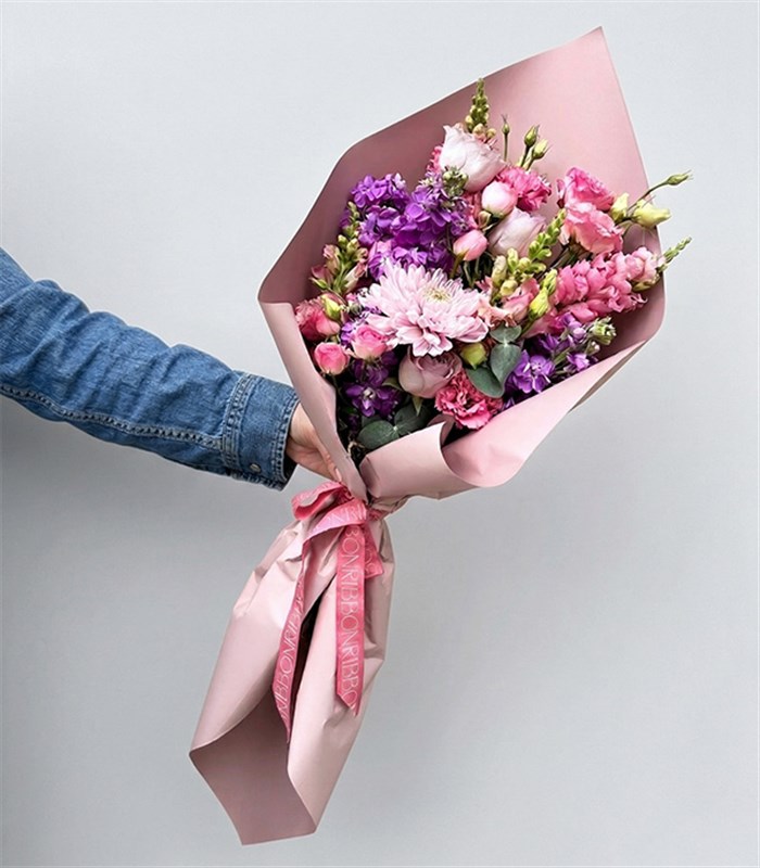 Carla Lila Pembe Mini Buket
