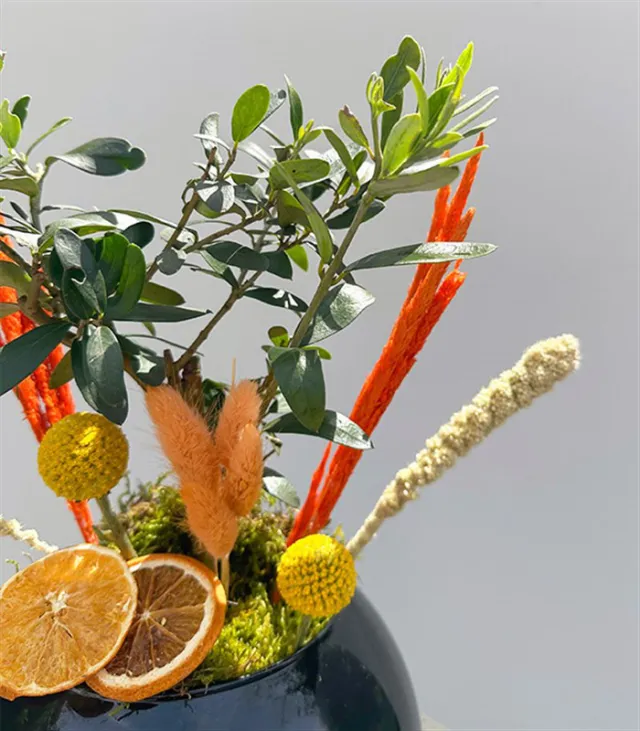Siyah Cam Vazoda Zeytin Ağacı — görünüm 3