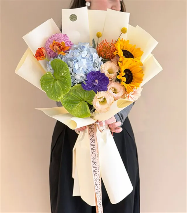 Pop Flora Rengarenk Çiçekler Buketi — görünüm 3
