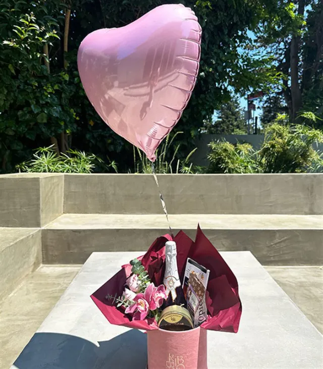 Pembe Uçan Kalp Balon 45 cm — görünüm 4