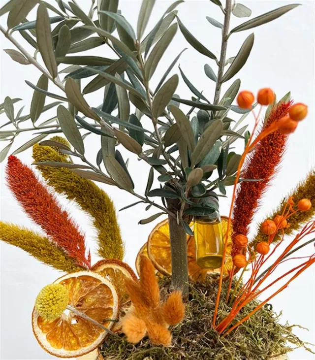 Gold Cam Vazoda Zeytin Ağacı — görünüm 4