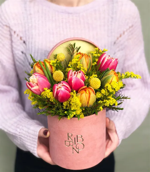 Lucia Rengarenk Mini Kutu Laleler