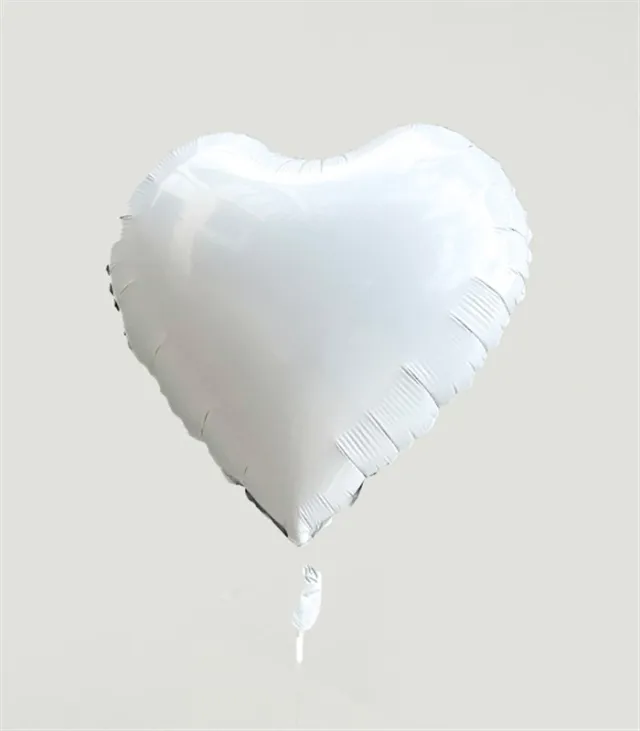 Beyaz Uçan Kalp Balon 45 cm — görünüm 3