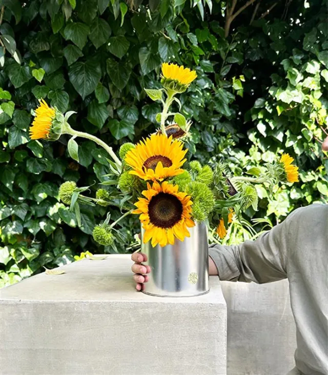 Sunshine Bliss Ayçiçeği Babalar Günü Vazo Aranjmanı — görünüm 3