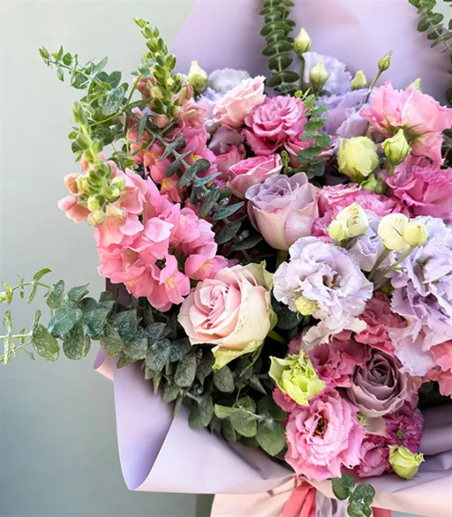 Deluxe Carla Lila Pembe Buket — görünüm 3