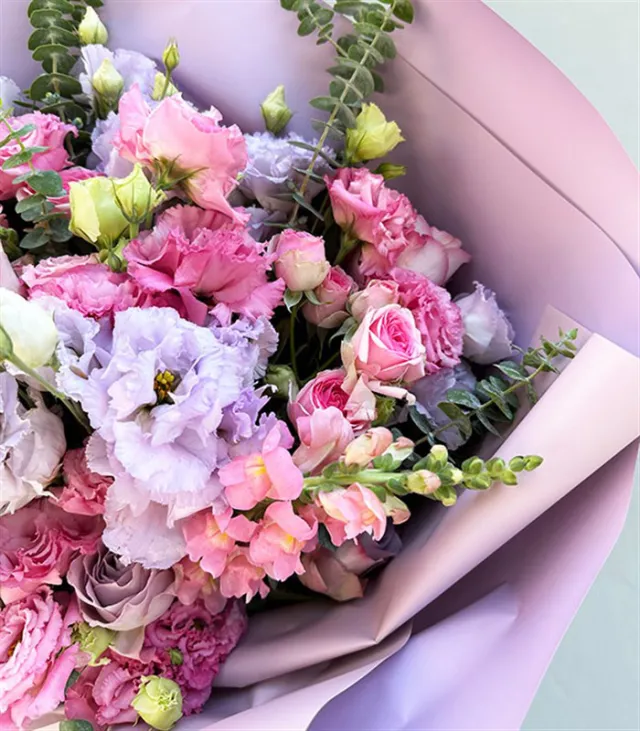 Deluxe Carla Lila Pembe Buket — görünüm 4