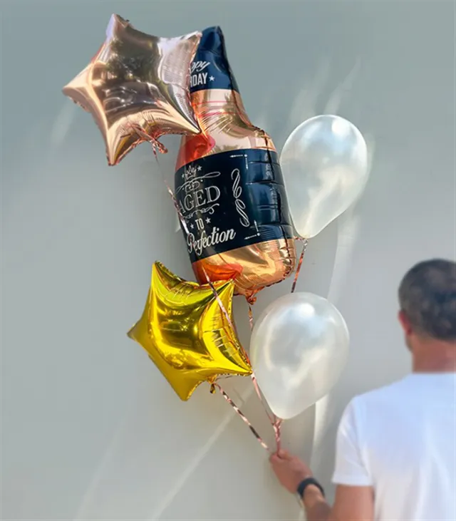 Whisky Happy Birthday Uçan Balon Seti — görünüm 3